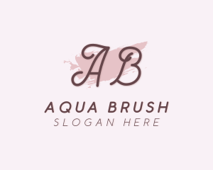 Feminine Brush Cosmetics logo design