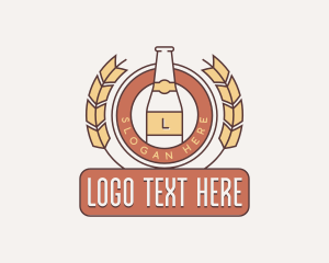 Wheat Beer Brewery Logo