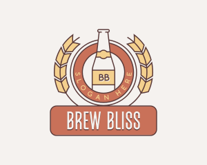 Wheat Beer Brewery logo design