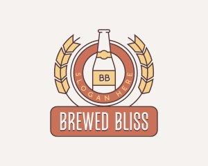 Wheat Beer Brewery logo design