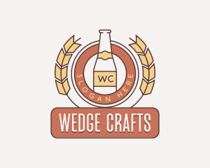 Wheat Beer Brewery logo design