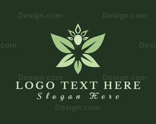 Natural Human Leaf Logo