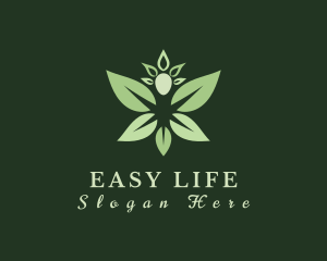 Natural Human Leaf logo design