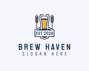 Malt Brewery Bar logo design