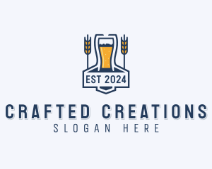 Malt Brewery Bar logo design