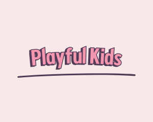 Children Playful Boutique logo design