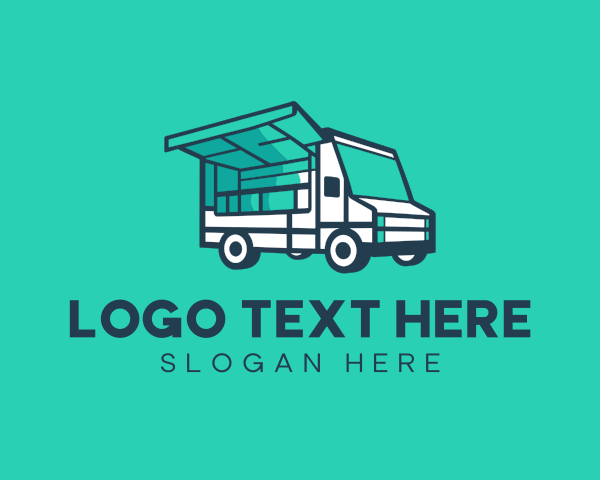 Green Truck Van Vehicle logo