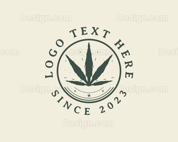 Natural Cannabis Plant Logo