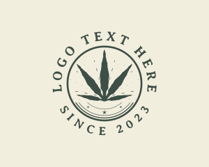 Natural Cannabis Plant logo