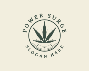 Natural Cannabis Plant Logo