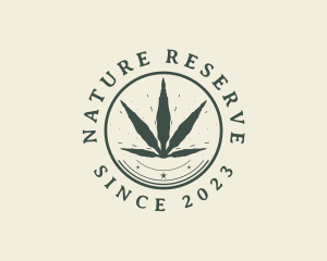 Natural Cannabis Plant logo design