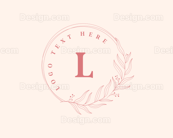 Natural Floral Wedding Logo