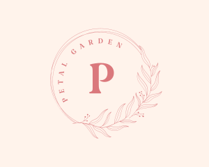 Natural Floral Wedding logo design