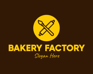 Yellow Bakery Art logo design