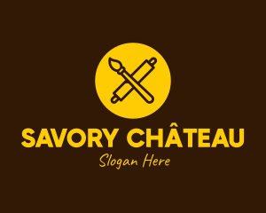 Yellow Bakery Art logo design