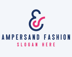 Luxe Modern Ampersand  logo design