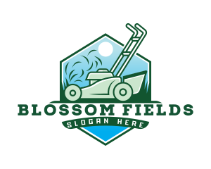 Field Lawn Mower  logo design