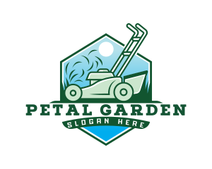 Field Lawn Mower  logo design