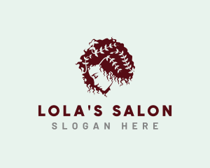 Afro Woman Salon logo design