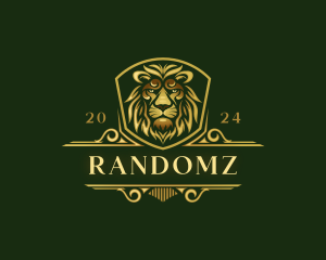 Premium Lion Shield Logo