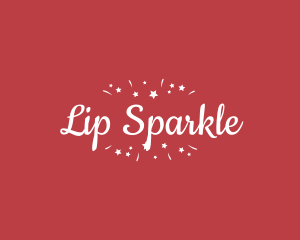 Girly Cursive Sparkle logo design