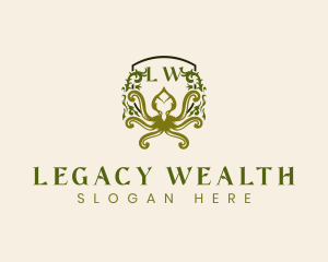 Animal Octopus Wealth logo design