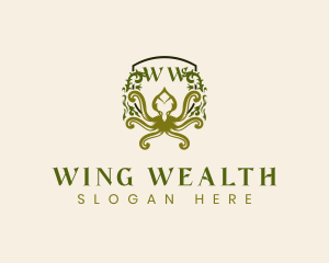 Animal Octopus Wealth logo design