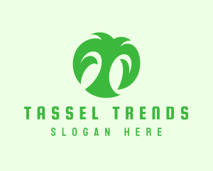 Green Organic Letter T logo design