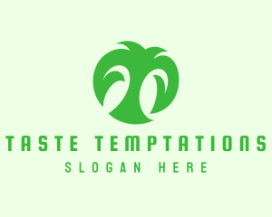 Green Organic Letter T logo design