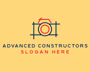 Minimal Photography Camera logo design