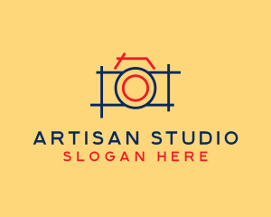 Minimal Photography Camera logo design