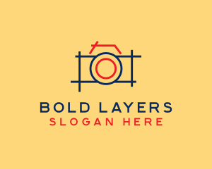 Minimal Photography Camera logo design