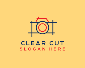 Minimal Photography Camera logo design