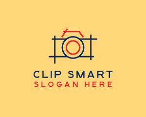 Minimal Photography Camera logo design