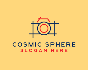 Minimal Photography Camera logo design