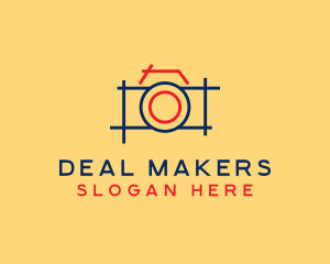 Minimal Photography Camera logo design