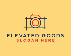 Minimal Photography Camera logo design