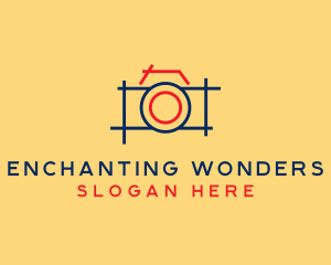 Minimal Photography Camera logo design