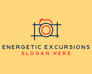 Minimal Photography Camera logo design