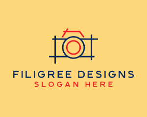 Minimal Photography Camera logo design