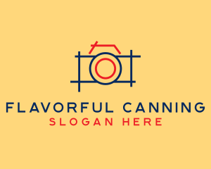 Minimal Photography Camera logo design