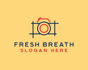 Minimal Photography Camera logo design