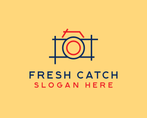 Minimal Photography Camera logo design