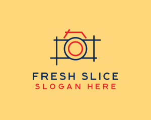 Minimal Photography Camera logo design