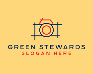 Minimal Photography Camera logo design