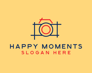 Minimal Photography Camera logo design