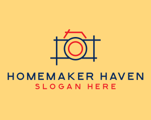 Minimal Photography Camera logo design