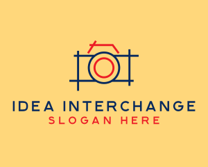 Minimal Photography Camera logo design