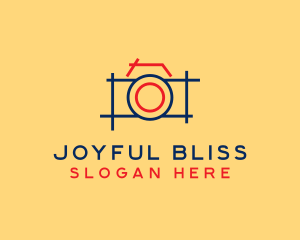 Minimal Photography Camera logo design