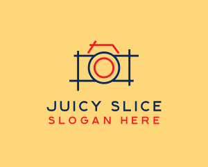 Minimal Photography Camera logo design